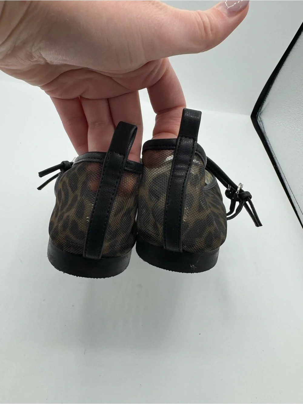 ABOUND Galantis Mesh Mary Jane Flat in Leopard size 8.5 fall winter school dark